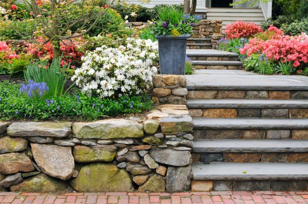 Stone Stairs Repair in Franklin