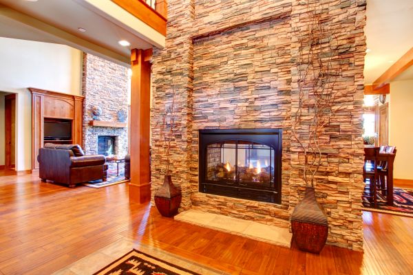 Stone Hearth Installation in Franklin
